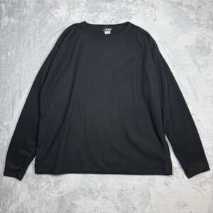 Polartec Fleece Long Sleeve‎ Men 2XL Black Thermal Base Hiking